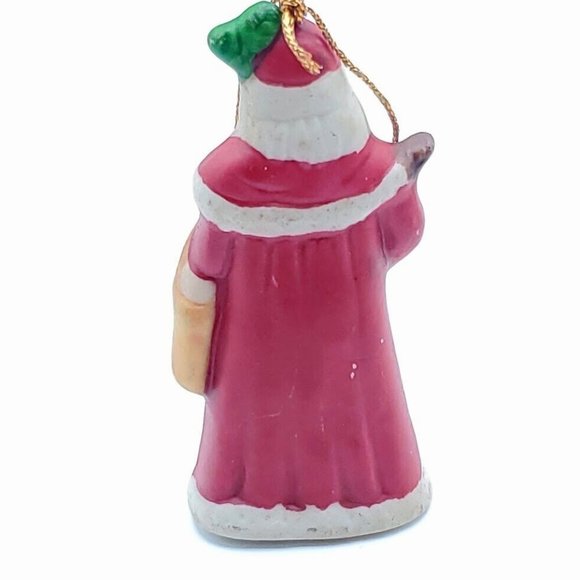 5 Wooden Ornaments Christmas Holiday Decorations Santa Snowman Tree great shape - Picture 11 of 12
